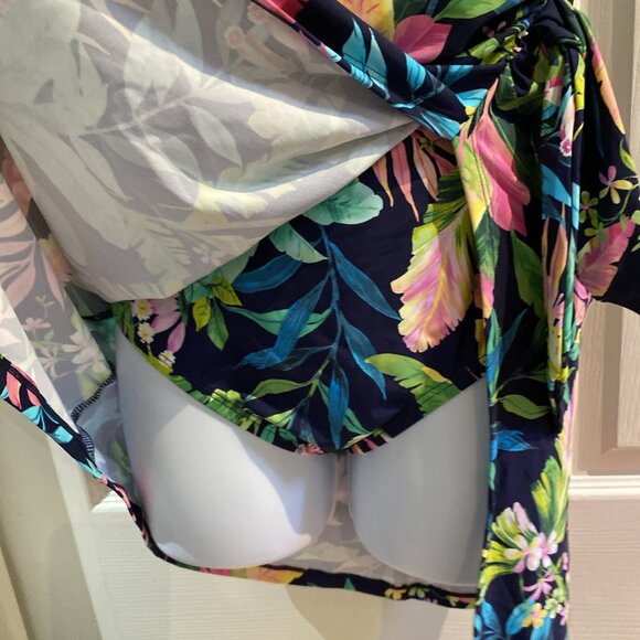 Lands’ End Women's Le Cami Swim Dress Tropical Floral Bathing Suit Size XS - Picture 6 of 12